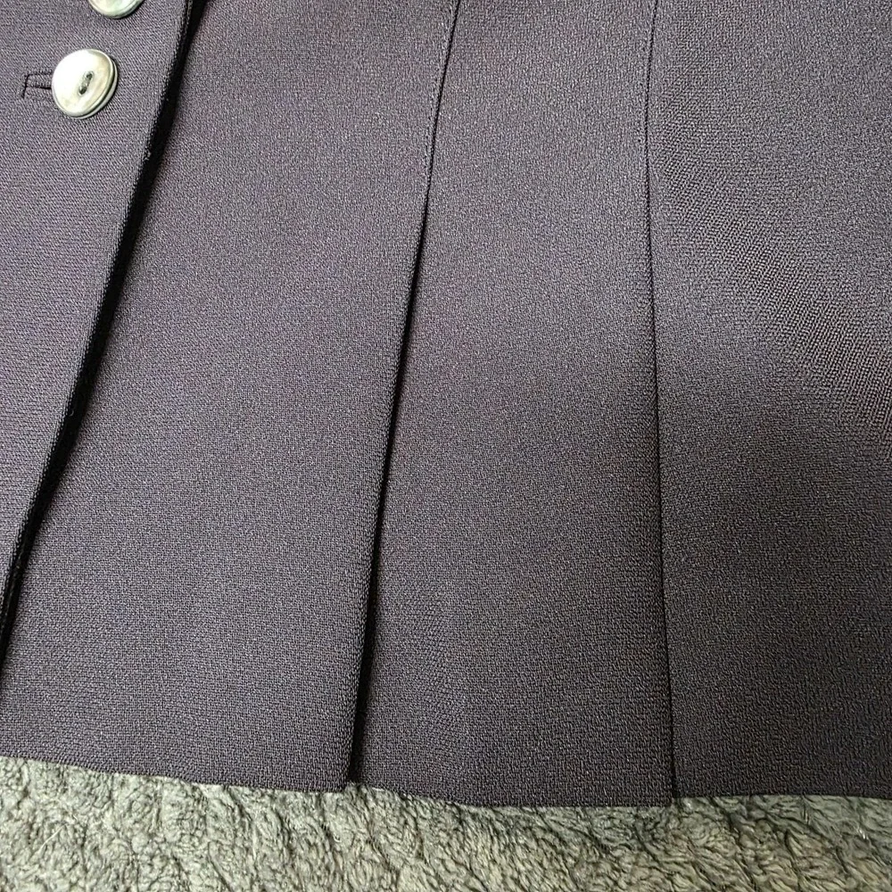 Albert Nipon Plum Purple Skirt Suit Set‎ 3 Pc, Sz 6, Corpcore Career Office, EUC